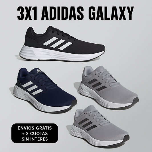 ¡INCREIBLE OPORTUNIDAD! - 3X1 ZAPATILLAS DEPORTIVA ADIDAS GALAXY